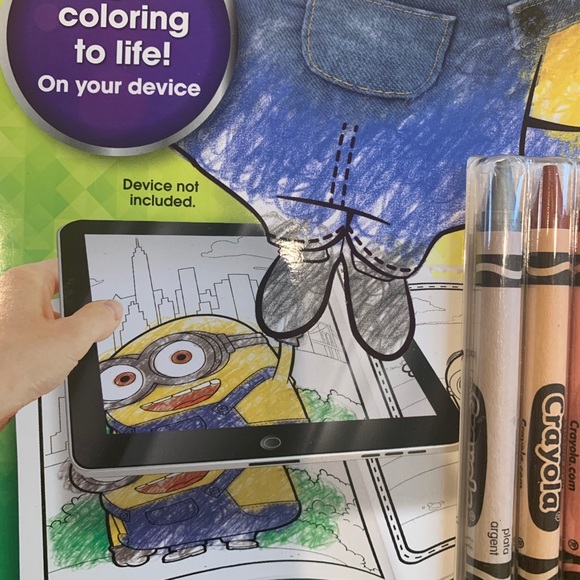 Crayola Color Alive action coloring pages minions - Picture 5 of 9